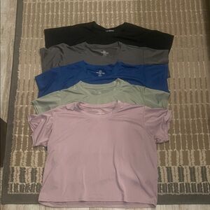 Women's Multi-Color Crop Tops Set